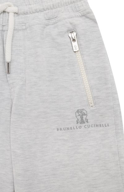Хлопковые шорты BRUNELLO CUCINELLI, арт. BE854E387A, фото 3