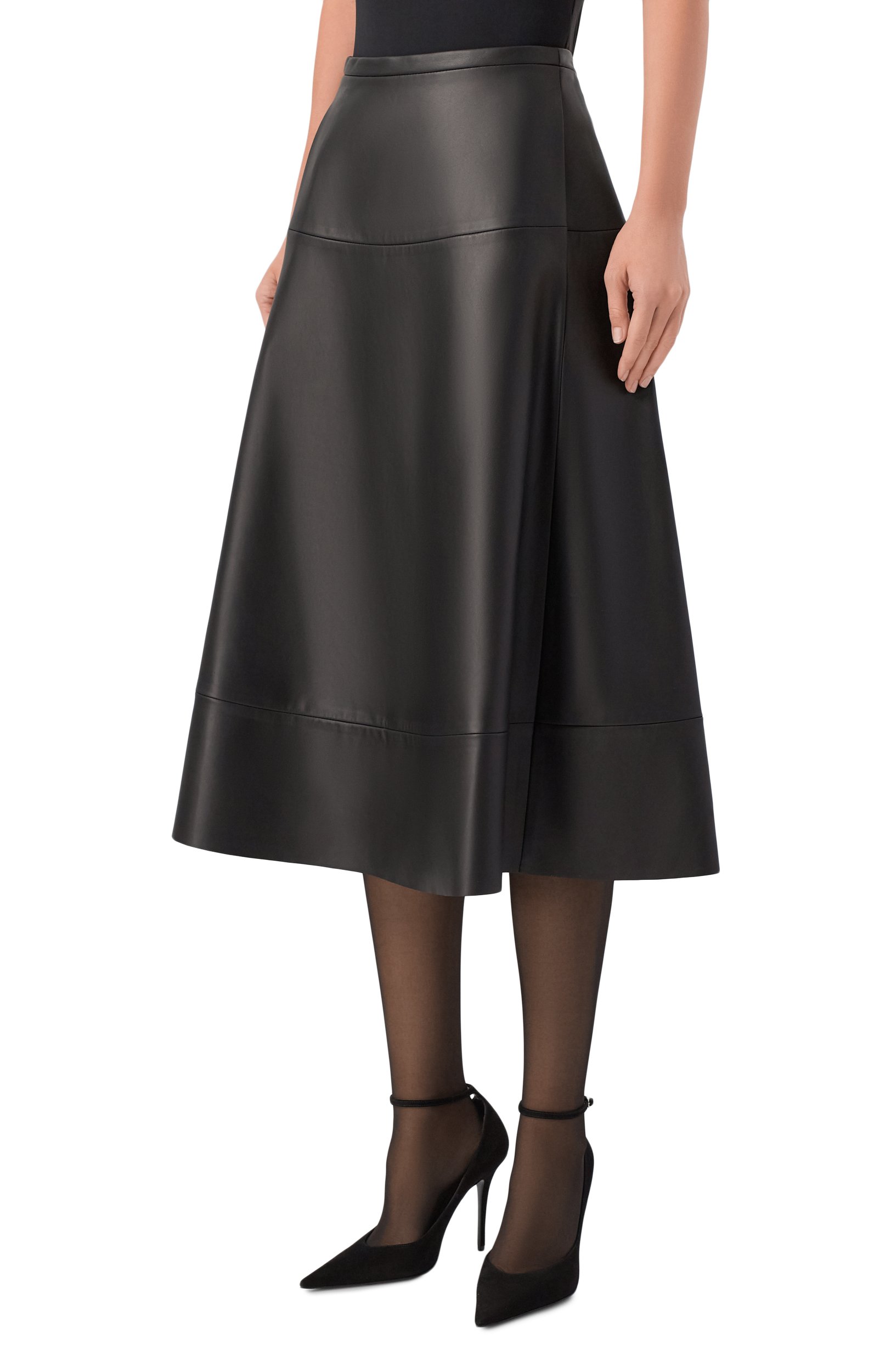Кожаная юбка BATS NEW ERA черного цвета по цене 85000 руб., арт. FW22_S_2201, фото 3 Кожаная юбка BATS NEW ERA, арт. FW22_S_2201, фото 3