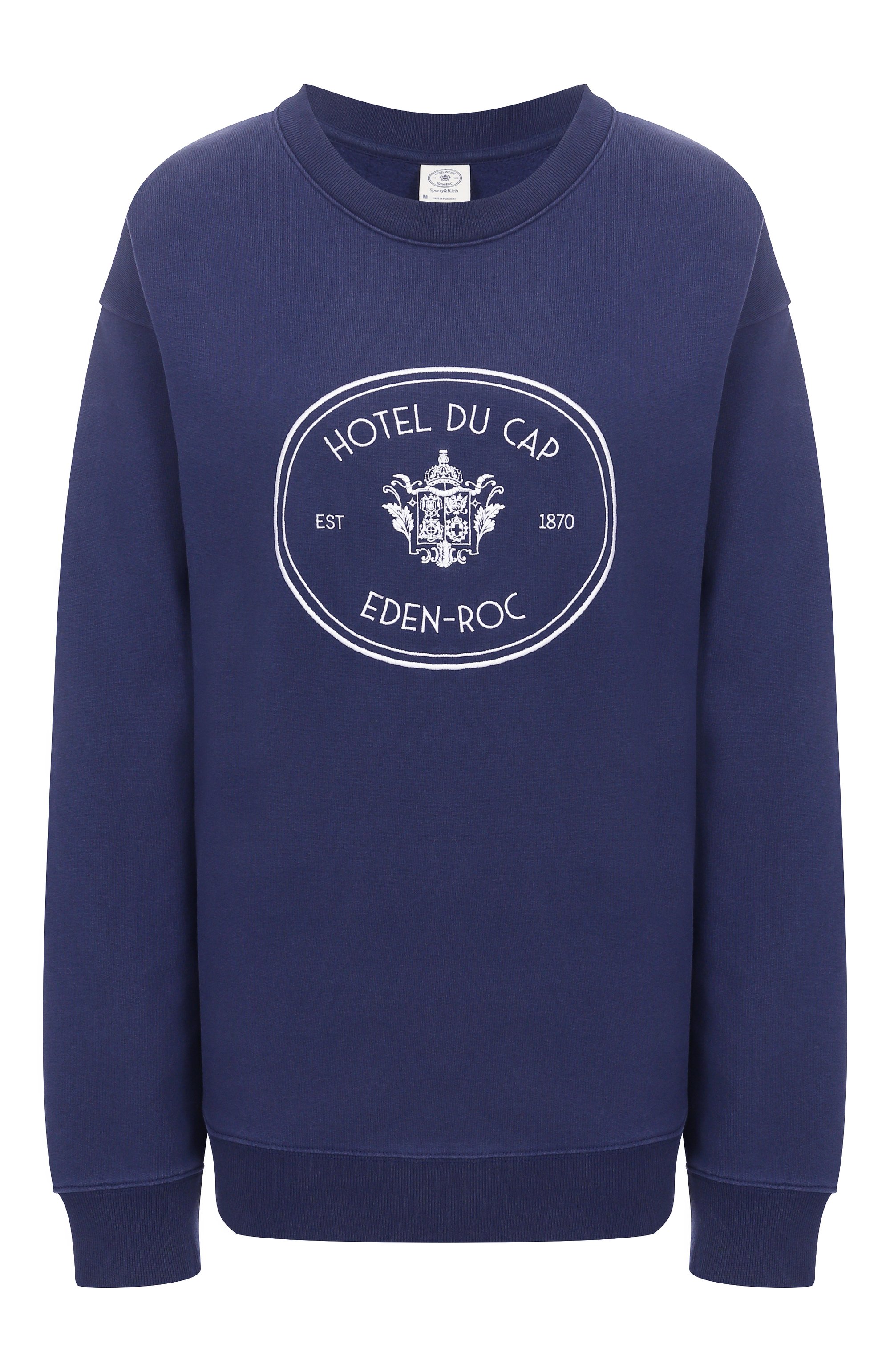 Хлопковый свитшот sporty & rich x hotel du cap-eden-roc SPORTY AND RICH, арт. ST07160621BL106, фото 1