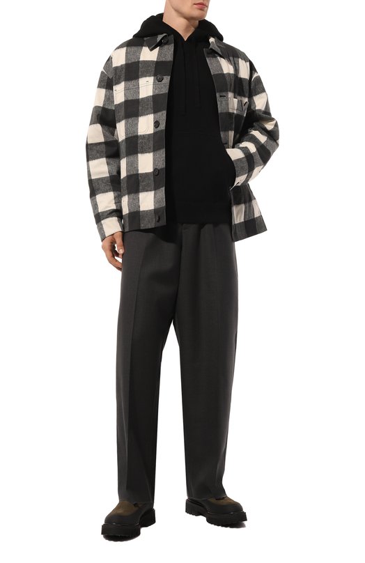 Худи из шерсти и кашемира Dolce & Gabbana GX033T/JEMQ3 Чёрный  GX033T/JEMQ3 Фото 2