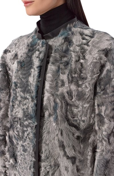 Дубленка из овчины GIORGIO ARMANI серого цвета по цене 1720000 руб., арт. GW002053/AF19605, фото 5 Дубленка из овчины GIORGIO ARMANI, арт. GW002053/AF19605, фото 5