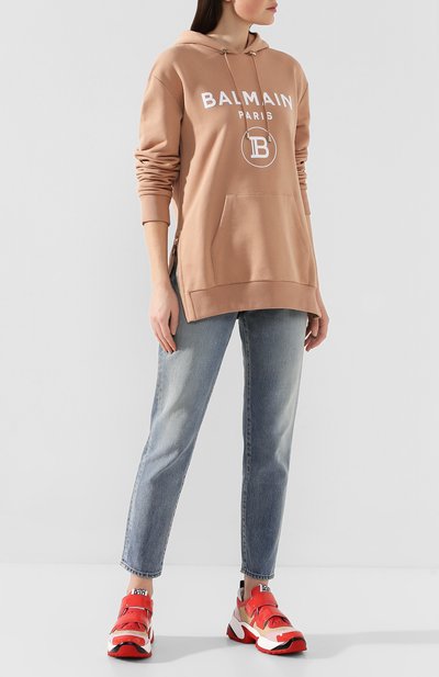 Хлопковое худи BALMAIN, арт. TF13892/I346, фото 2