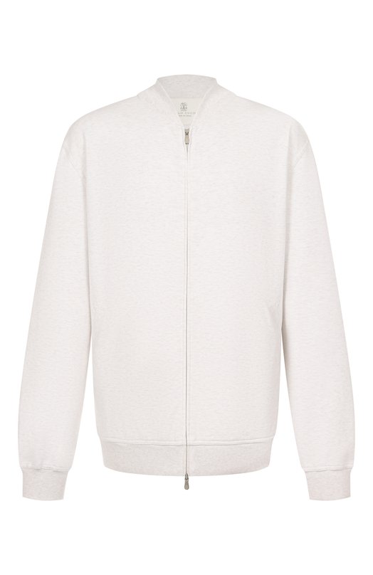 Хлопковая толстовка Brunello Cucinelli MR8079072G Серый MR8079072G