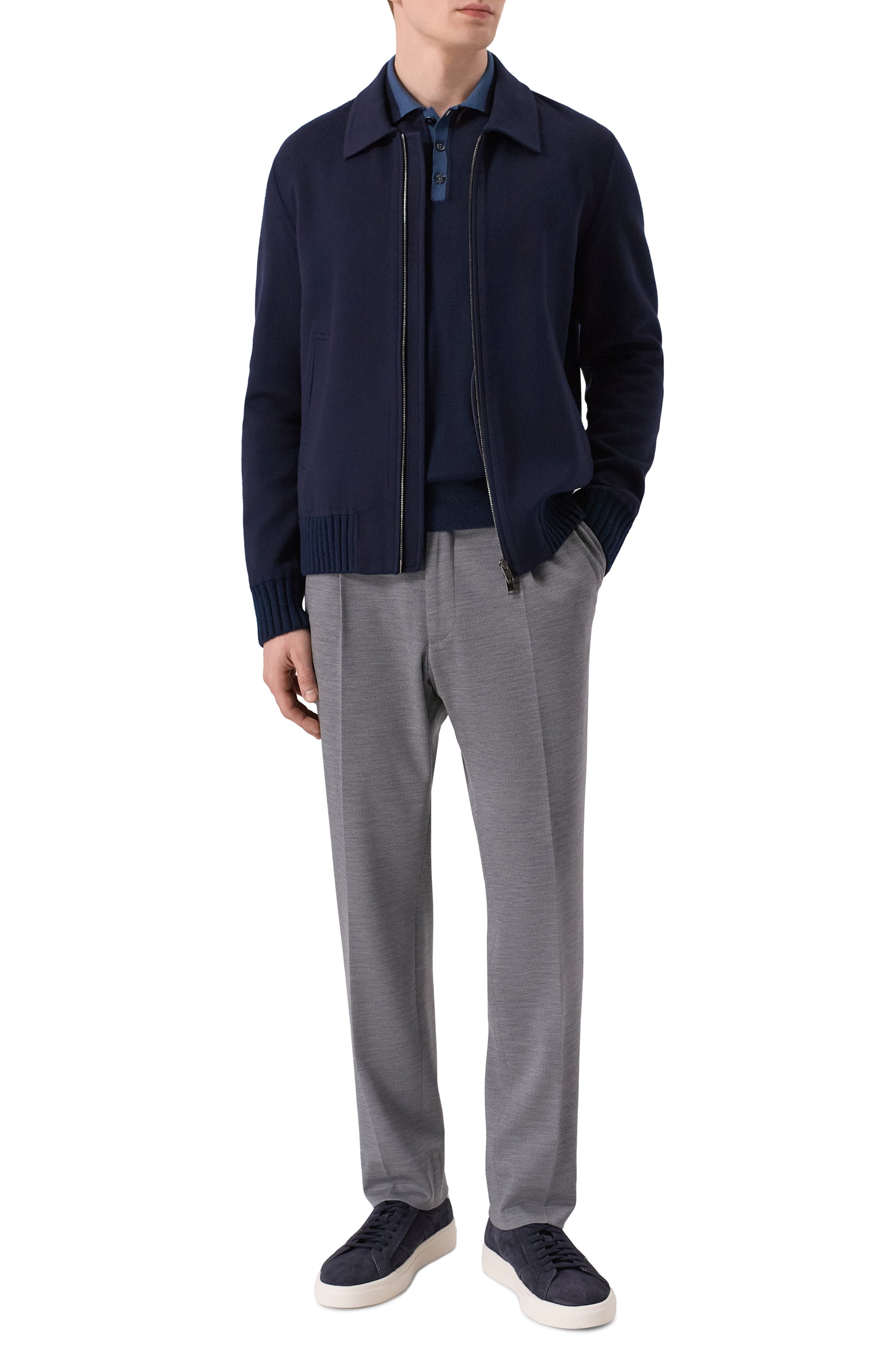 Брюки из шерсти и хлопка CORNELIANI, арт. 274L19/2718800, фото 2