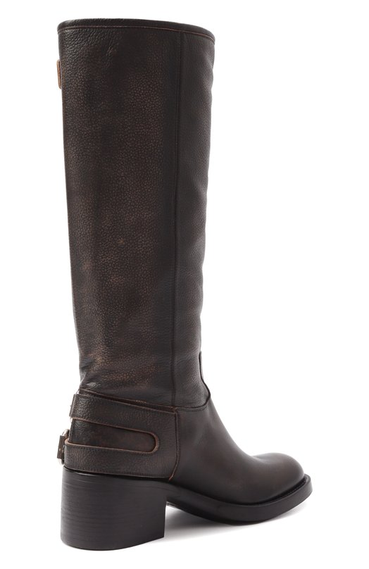 Кожаные сапоги Dakota Chloé CHC25A12ESY Коричневый  CHC25A12ESY Фото 5