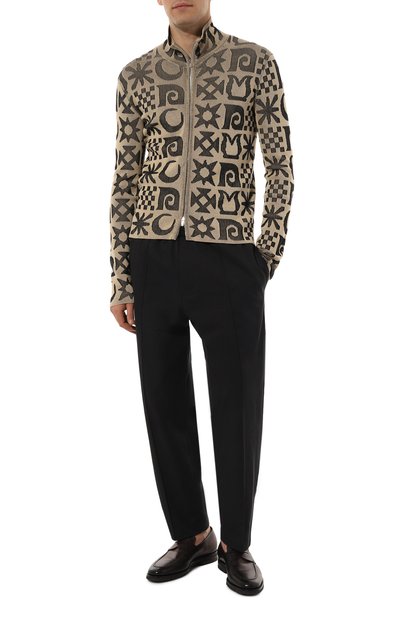 Хлопковый кардиган NANUSHKA бежевого цвета по цене 41300 руб., арт. NM24PFSW00271, фото 2 Хлопковый кардиган NANUSHKA, арт. NM24PFSW00271, фото 2