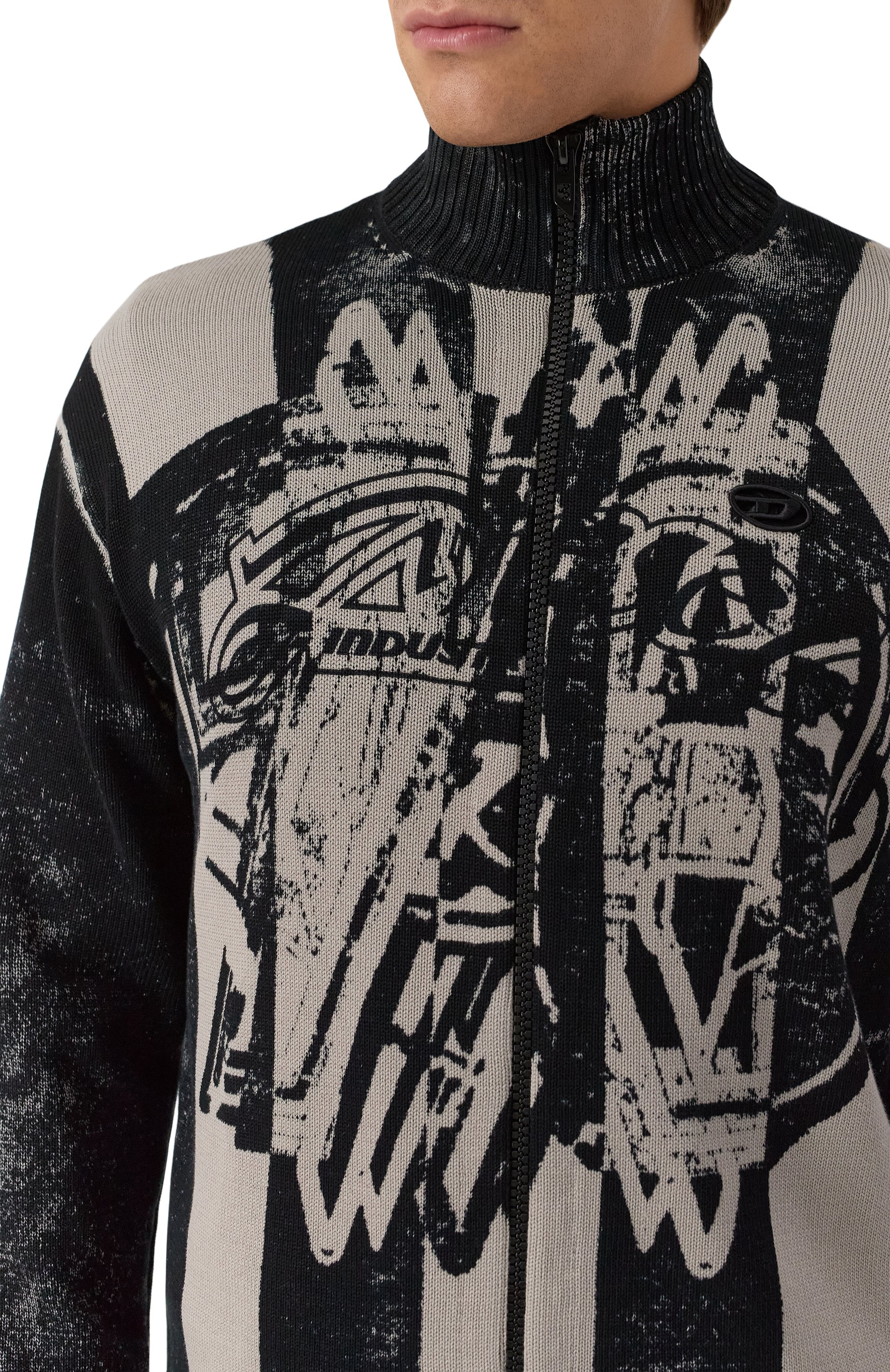 Хлопковый кардиган DIESEL темно-серого цвета по цене 48600 руб., арт. A19469/0NKCJ, фото 5 Хлопковый кардиган DIESEL, арт. A19469/0NKCJ, фото 5