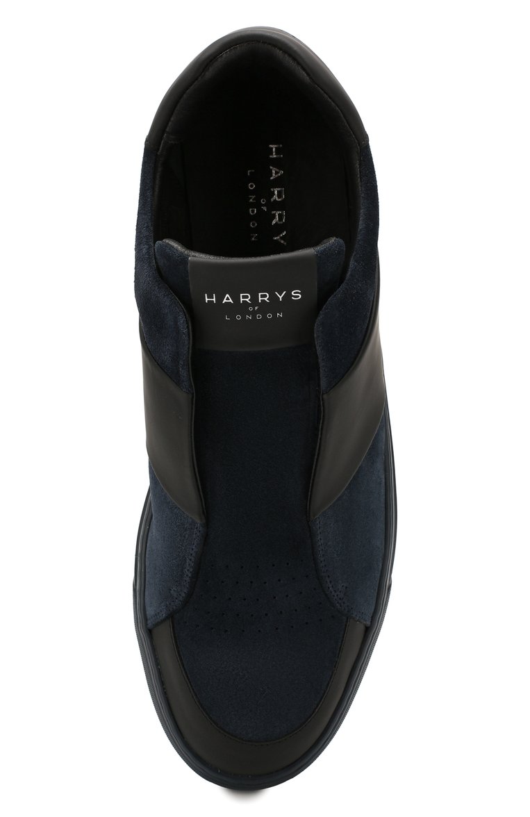 Мужские замшевые кеды bolt HARRYS OF LONDON синего цвета, арт. B0LT 2 SUEDE/TECH LEATHER | Фото 5 (Подошва: Массивная; Материал внутренний: Натуральная кожа; Материал внешний: Замша, Натуральная кожа; Материал утеплителя: Без утеплителя; Стили: Классический; Драгоценные камни: Проставлено; Ювелирные украшения: Назначено; Материал сплава: Проставлено; Кросс-КТ: Низкие)