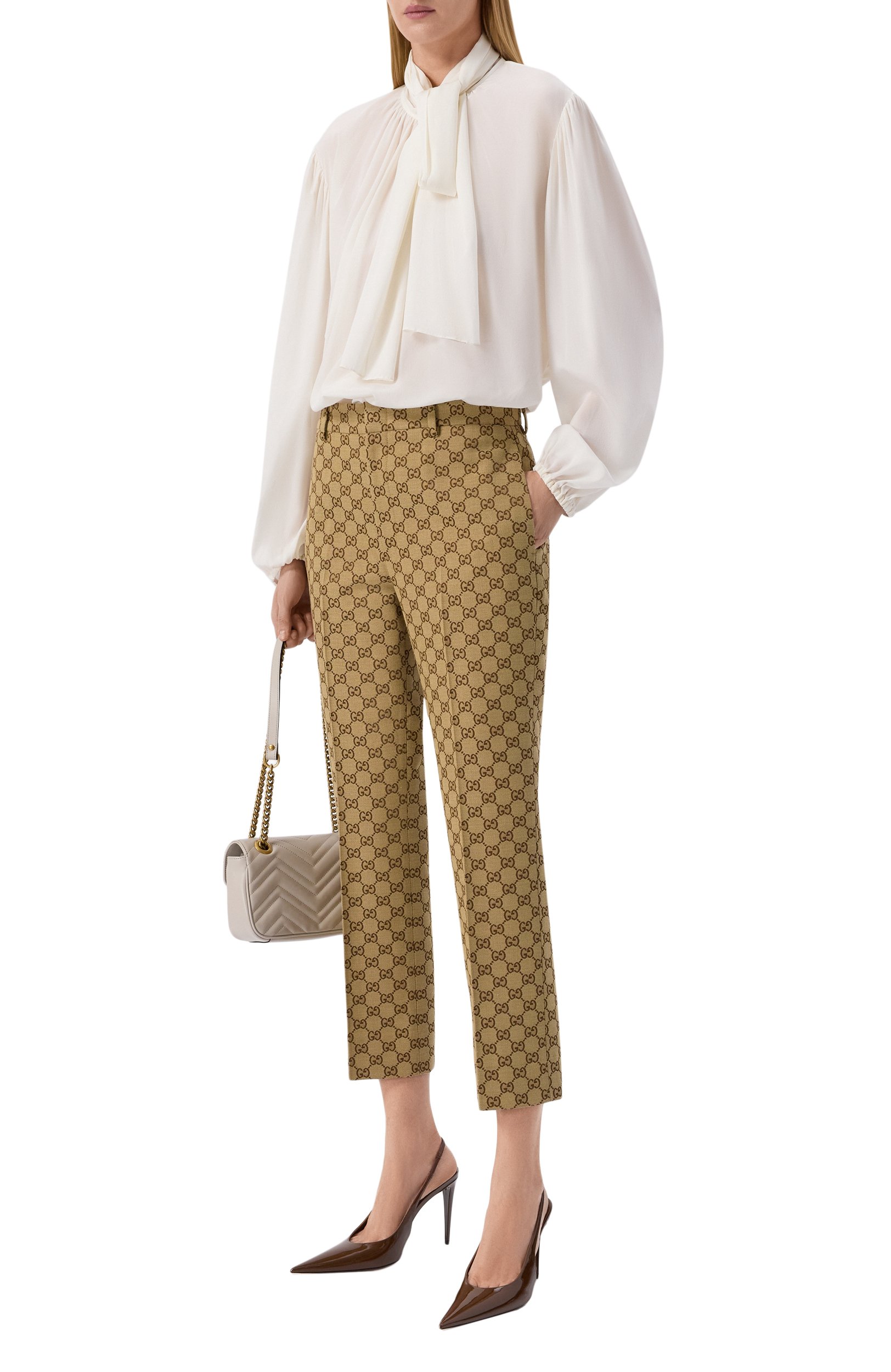 Хлопковые брюки GUCCI, арт. 786389/Z7ADE, фото 2