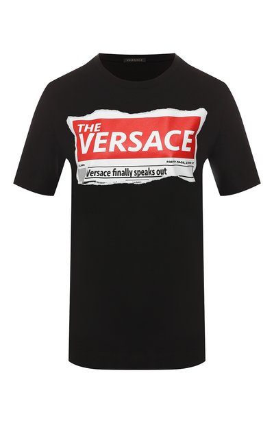 Женская хлопковая футболка VERSACE, арт. A82607/A224589