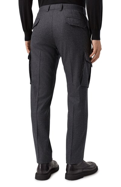 Шерстяные брюки-карго CORNELIANI, арт. 264L02-2618111, фото 4