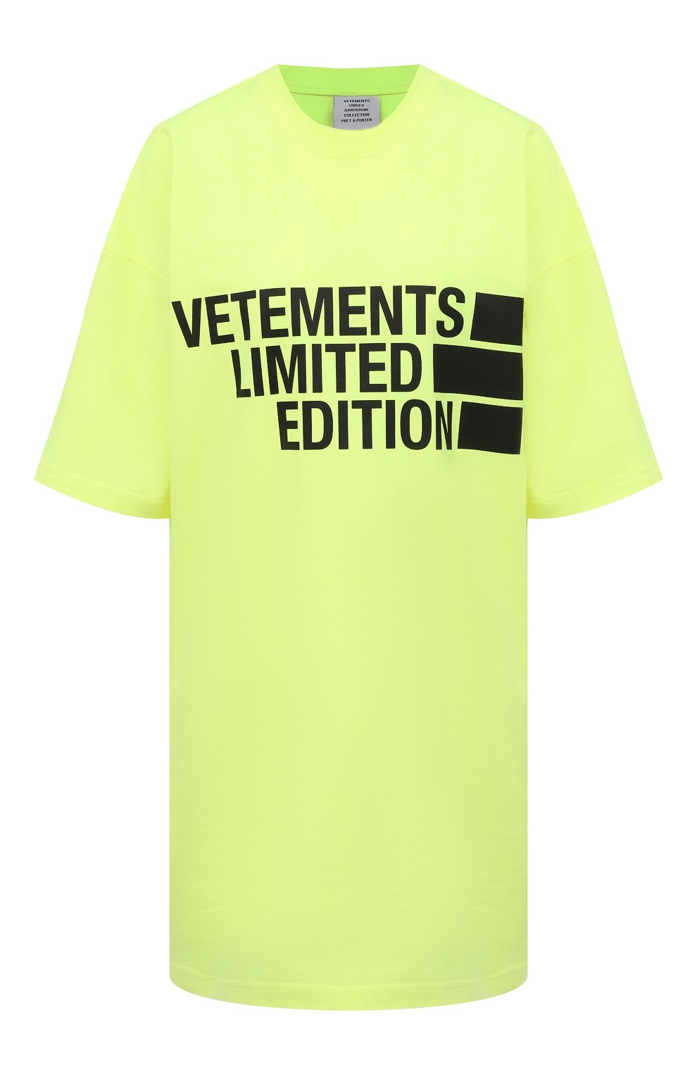 Хлопковая футболка VETEMENTS, арт. UE51TR810Y 1611/W, фото 1