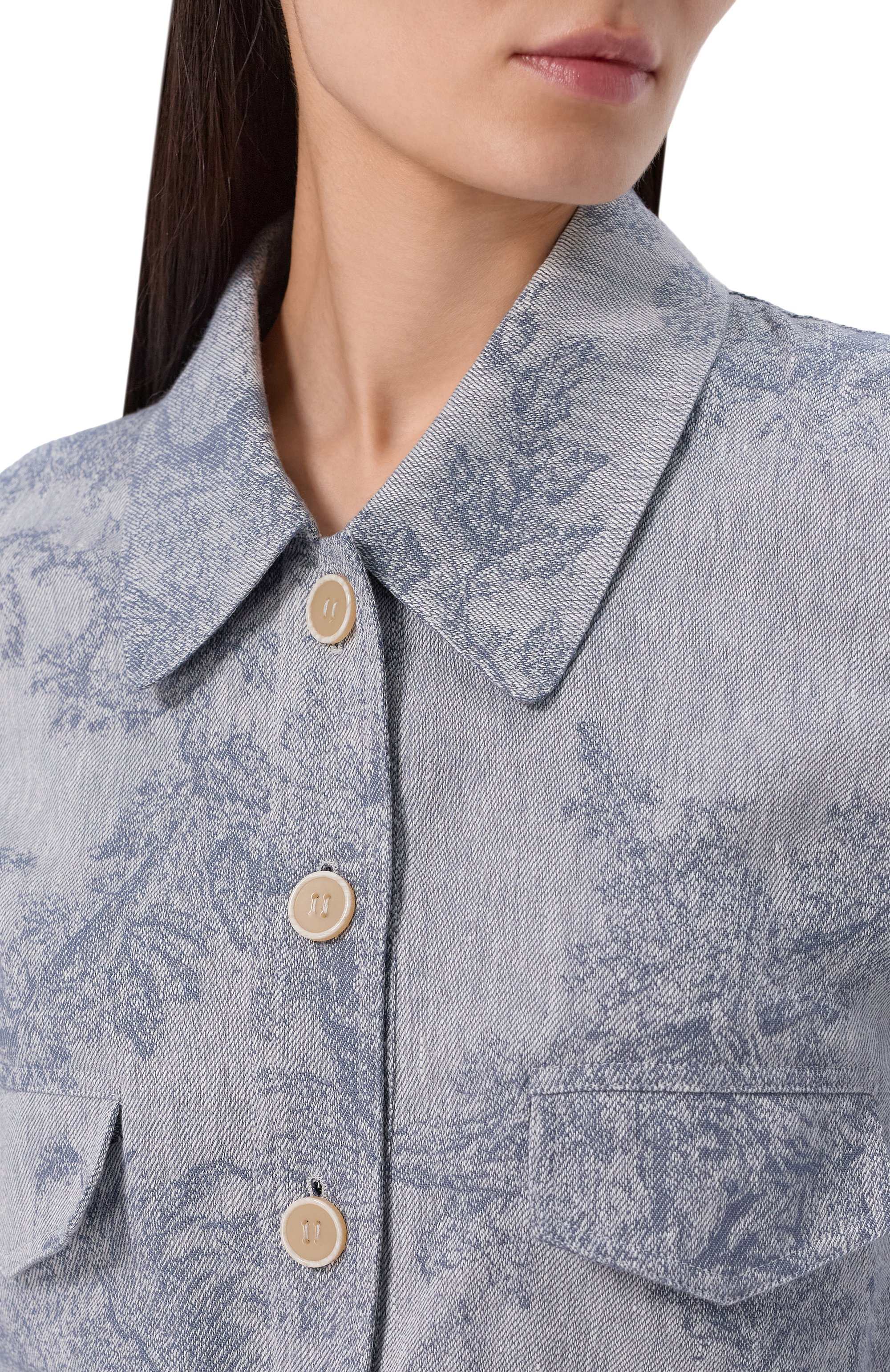 Куртка из хлопка и льна LORENA ANTONIAZZI, арт. P2642CP15B/5163, фото 5