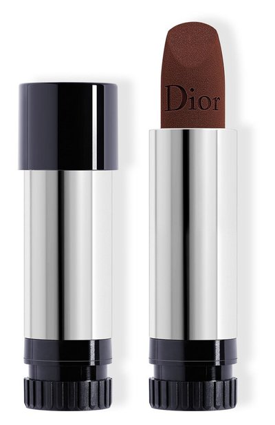 Женская рефил помады для губ с вельветовым финишем rouge dior velvet lipstick, оттенок 400 естественный силуэт (3.5g) DIOR, арт. C317500400