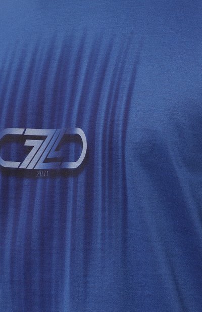 Хлопковая футболка ZILLI, арт. MBZ-NT550-VERT1/MC01, фото 5