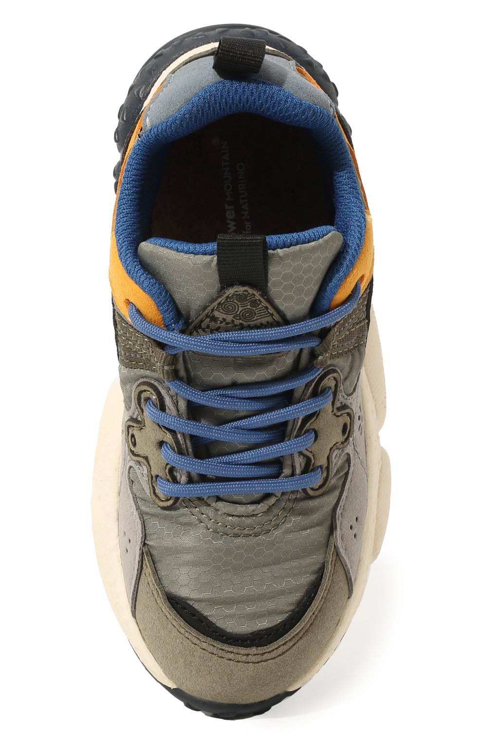 Кроссовки FLOWER MOUNTAIN хаки цвета по цене 12300 руб., арт. 0012015497.01, фото 4 Кроссовки FLOWER MOUNTAIN, арт. 0012015497.01, фото 4