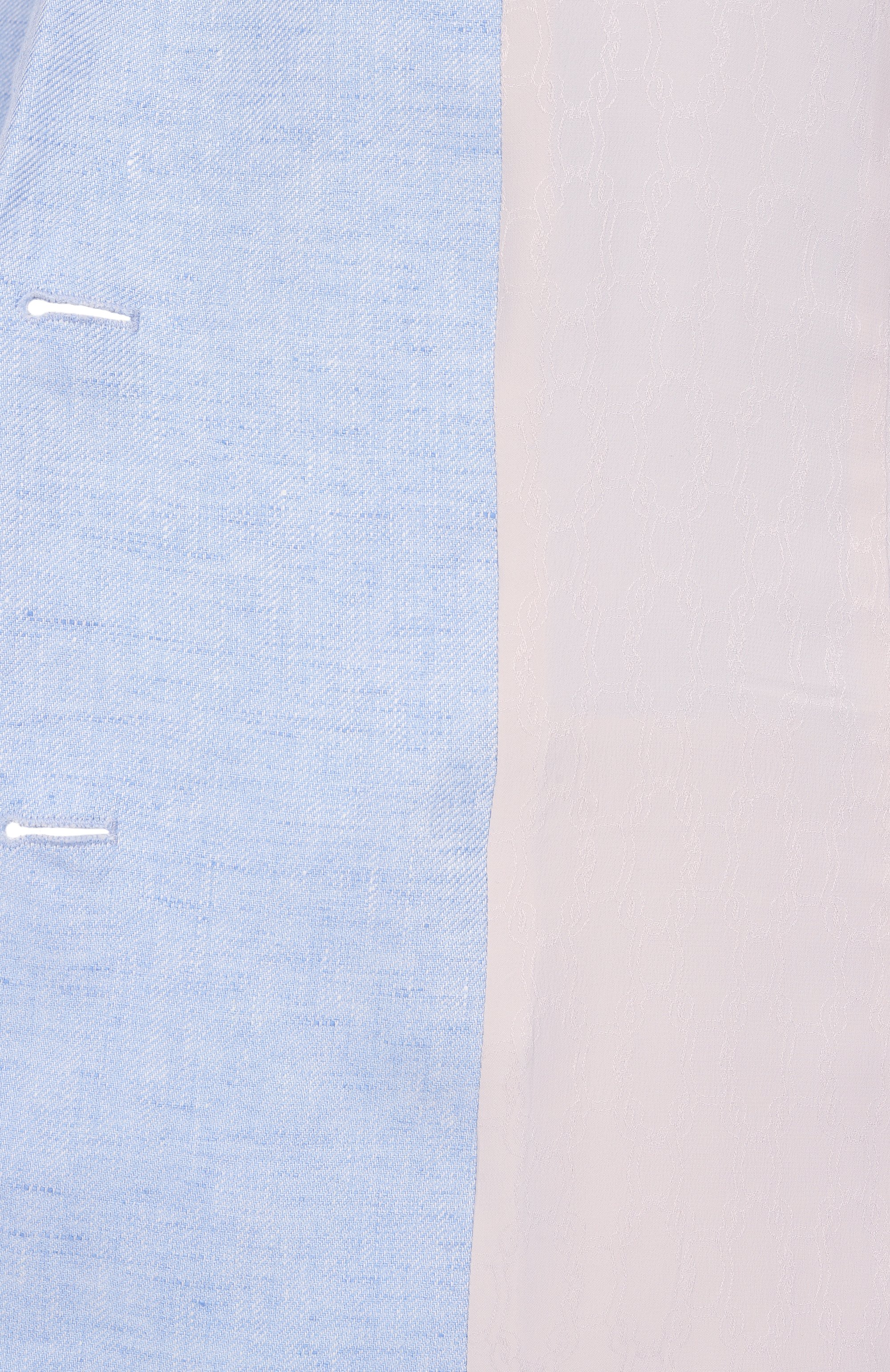 Льняной жилет AGNONA голубого цвета по цене 292500 руб., арт. TX0901/U3014, фото 7 Льняной жилет AGNONA, арт. TX0901/U3014, фото 7