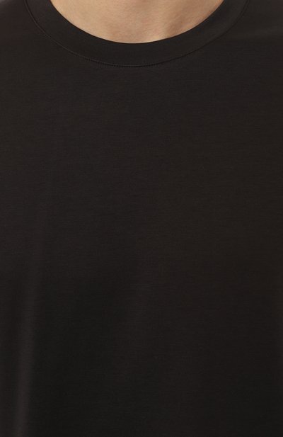 Хлопковая футболка ATTACHMENT темно-серого цвета по цене 22100 руб., арт. AJ42-055, фото 5 Хлопковая футболка ATTACHMENT, арт. AJ42-055, фото 5