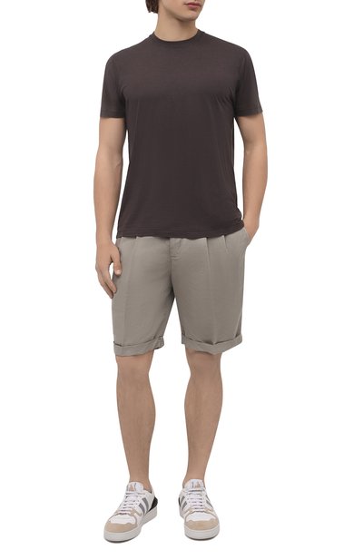 Шорты изо льна и хлопка BRUNELLO CUCINELLI, арт. M291DV0340, фото 2