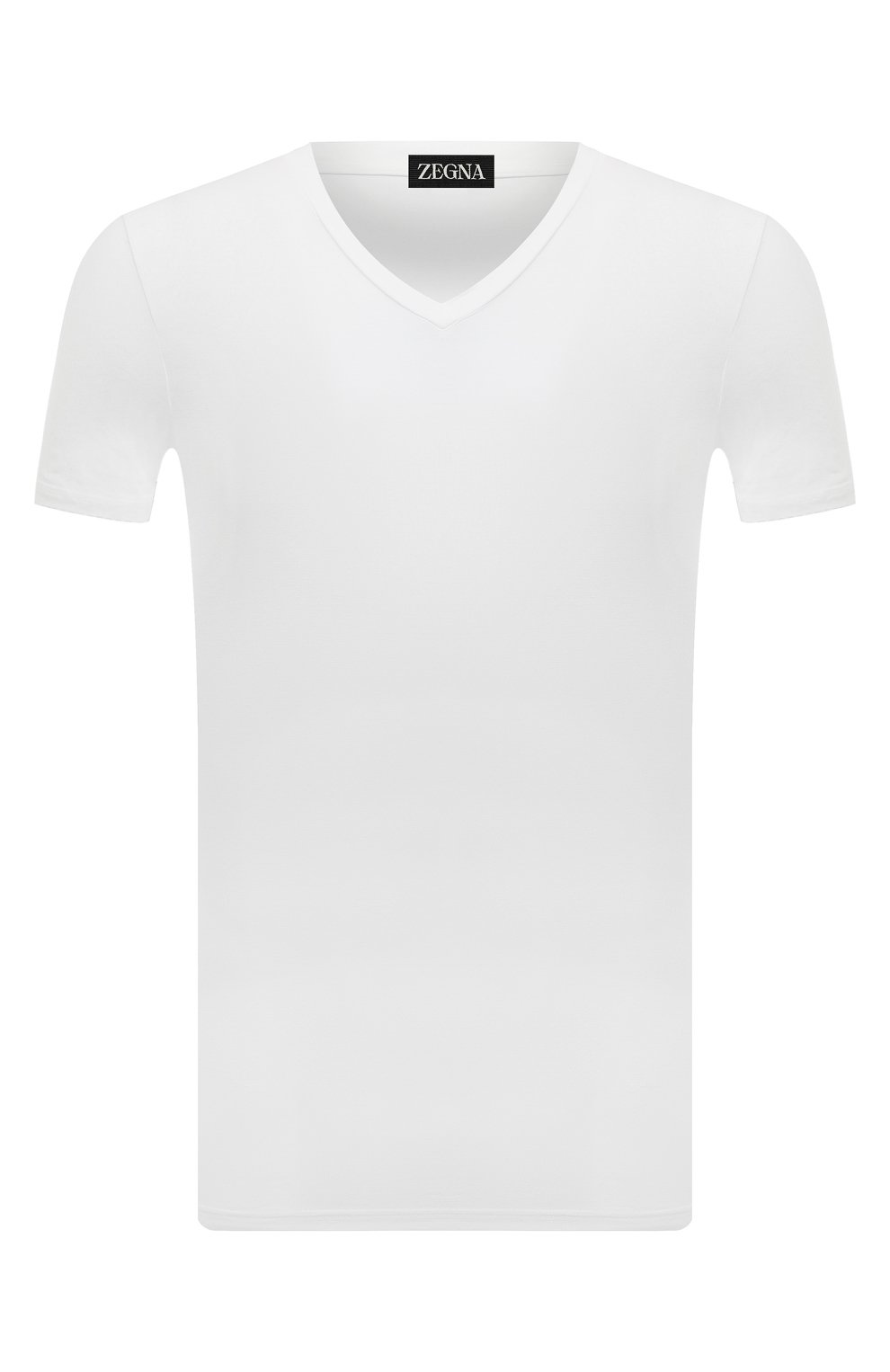 Футболка ZEGNA белого цвета по цене 11550 руб., арт. N2M800100, фото 1 Футболка ZEGNA, арт. N2M800100, фото 1