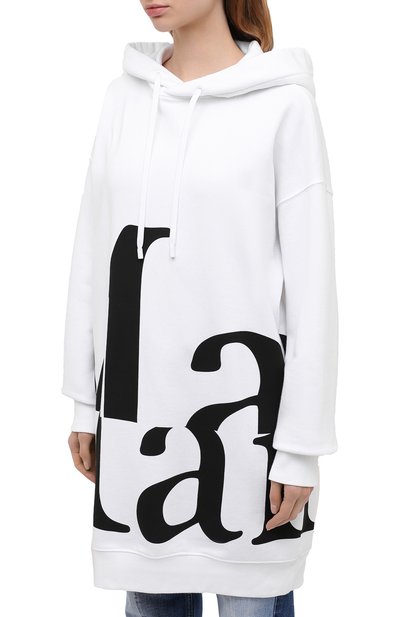 Хлопковое худи MAISON MARGIELA белого цвета по цене 66850 руб., арт. S51GU0099/S25322, фото 3 Хлопковое худи MAISON MARGIELA, арт. S51GU0099/S25322, фото 3