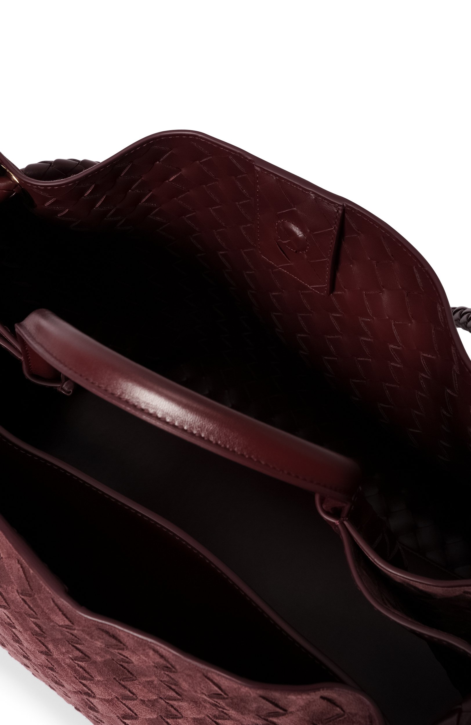 Сумка andiamo large BOTTEGA VENETA бордового цвета по цене 945000 руб., арт. 766019/V5ZZ1, фото 5 Сумка andiamo large BOTTEGA VENETA, арт. 766019/V5ZZ1, фото 5