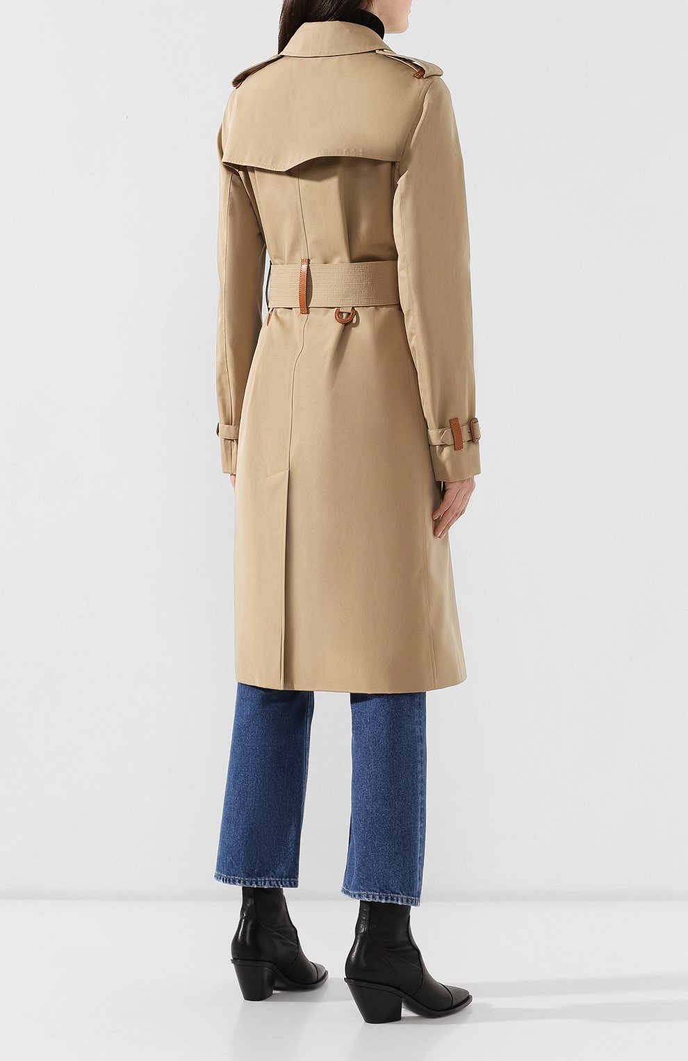Хлопковый тренч gabardine BURBERRY, арт. 8008842, фото 4