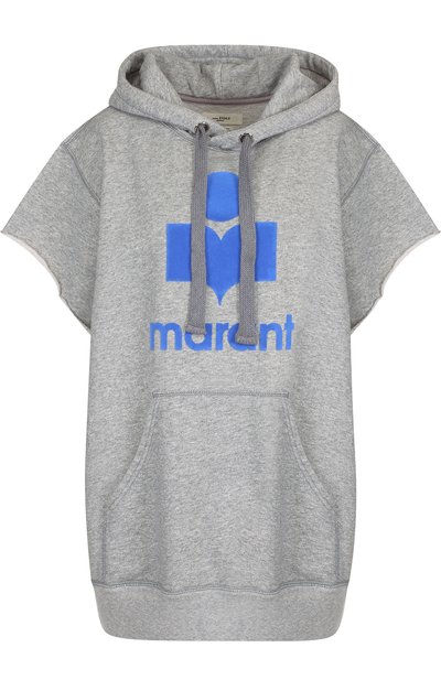 Женский хлопковый топ свободного кроя с капюшоном ISABEL MARANT ETOILE, арт. SW0044-18P037E/MILESY