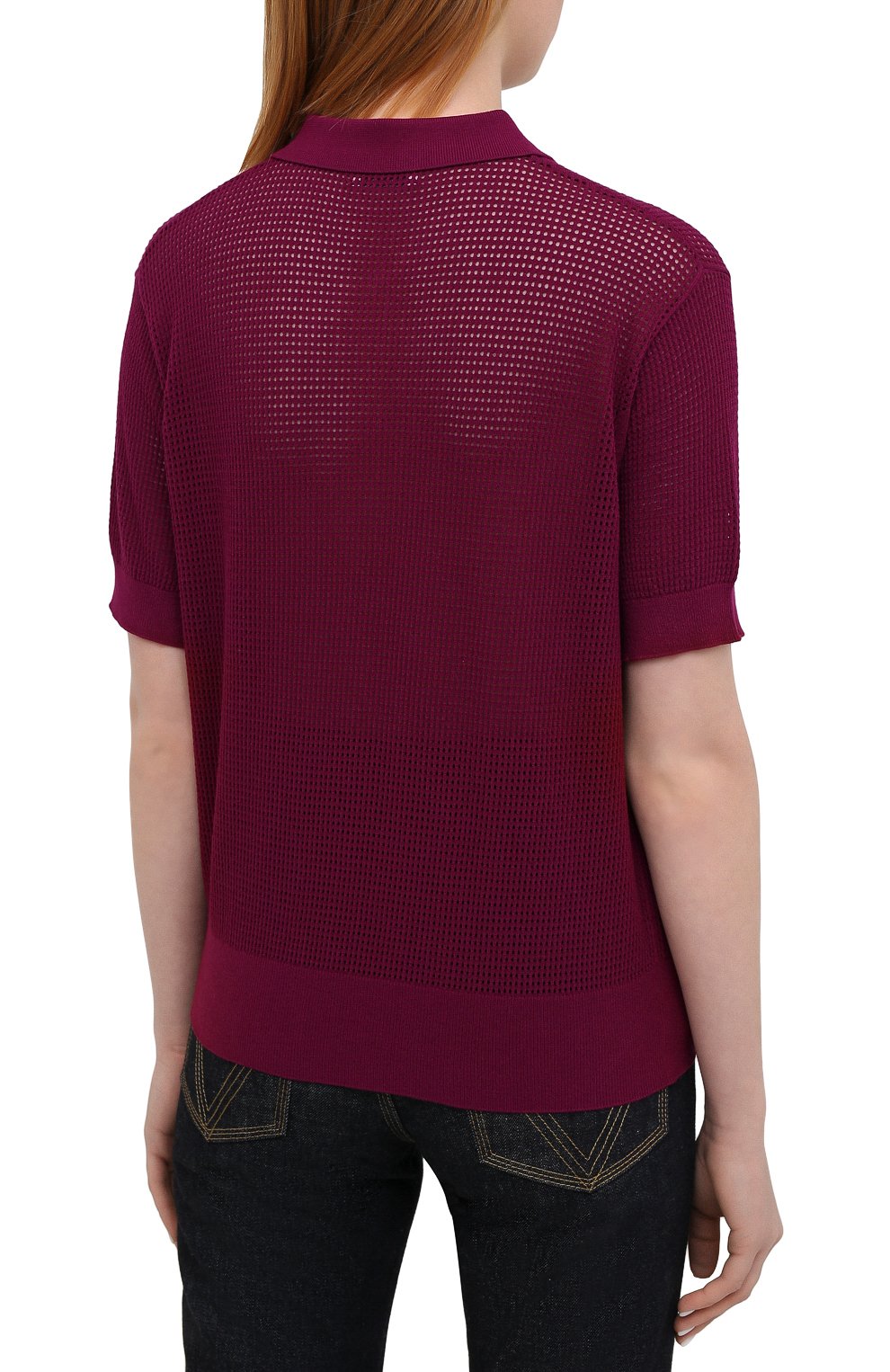 Поло из вискозы DRIES VAN NOTEN, арт. 211-11217-2700, фото 4