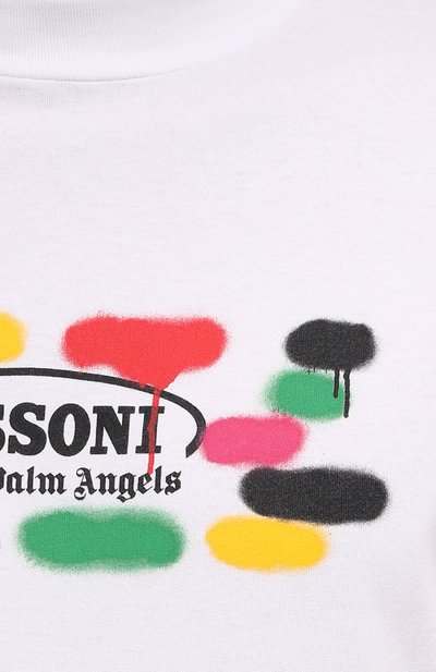 Хлопковая футболка palm angels x missoni PALM ANGELS, арт. PMAA001F21JER0280110, фото 5