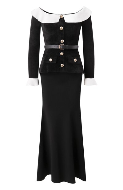 Женское комбинированное платье SELF-PORTRAIT, арт. RS25085MA