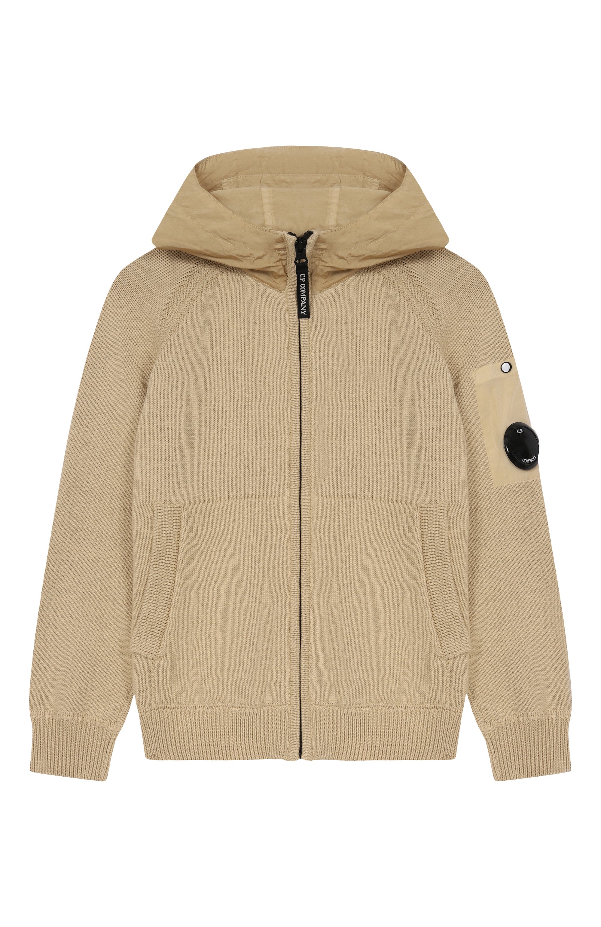 Хлопковая толстовка C.P. COMPANY бежевого цвета по цене 39850 руб., арт. CUW00M/LHE83_001, фото 1 Хлопковая толстовка C.P. COMPANY, арт. CUW00M/LHE83_001, фото 1
