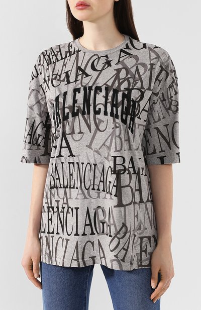 Хлопковая футболка BALENCIAGA, арт. 571205/TEVA4, фото 3