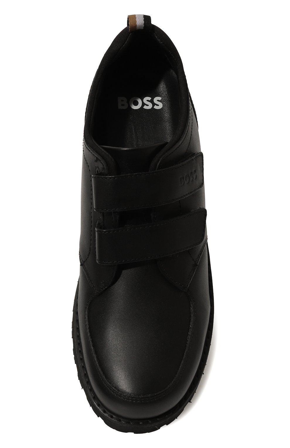 Кожаные дерби BOSS черного цвета по цене 11900 руб., арт. J51642, фото 4 Кожаные дерби BOSS, арт. J51642, фото 4