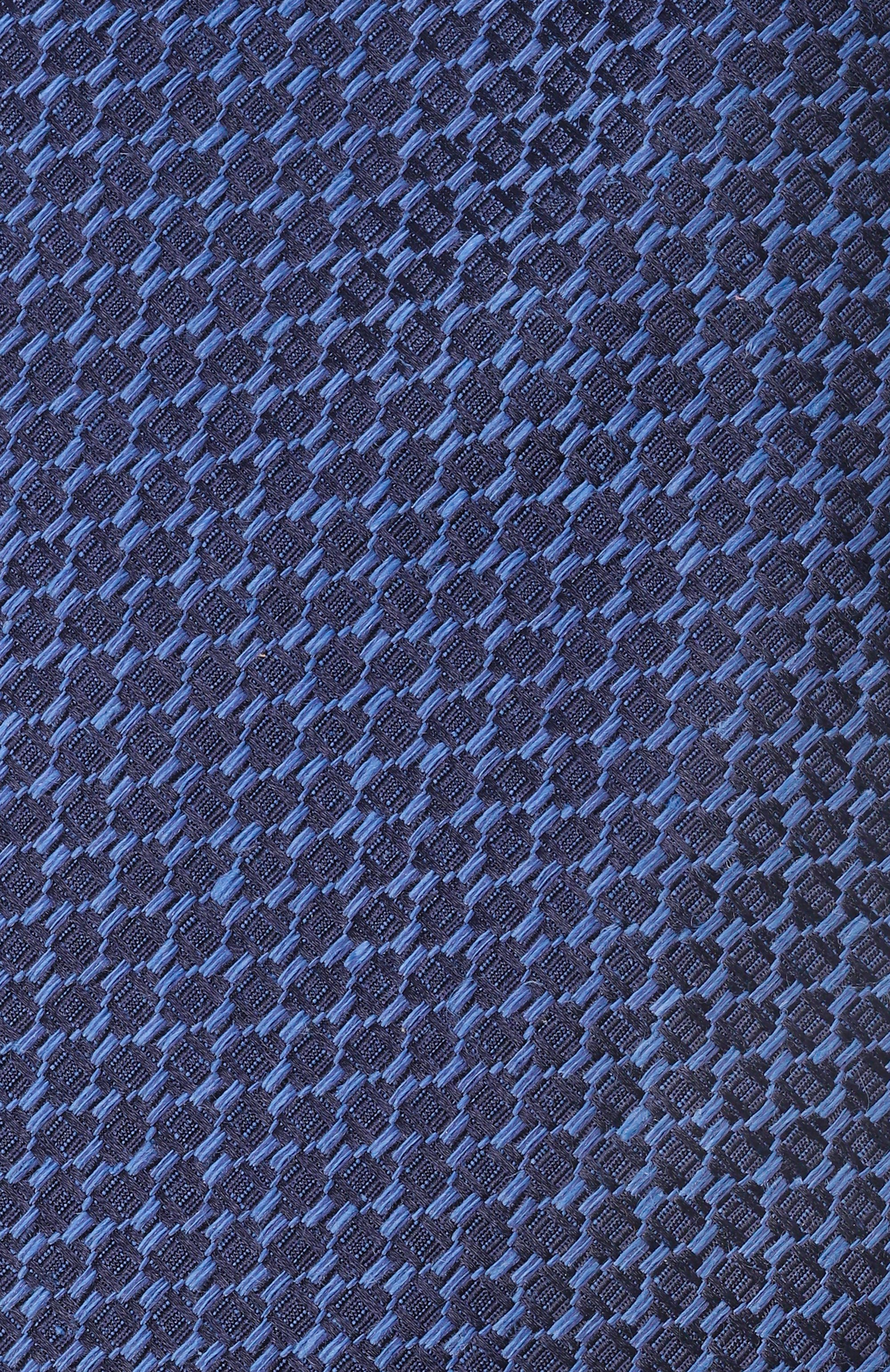 Галстук из шелка и льна CANALI темно-синего цвета по цене 23150 руб., арт. 18/HJ04547, фото 4 Галстук из шелка и льна CANALI, арт. 18/HJ04547, фото 4