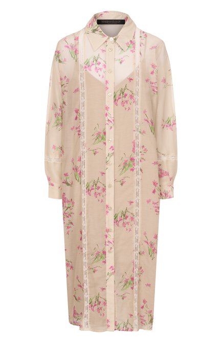 Женское платье из хлопка и шелка MARINA RINALDI, арт. LANA