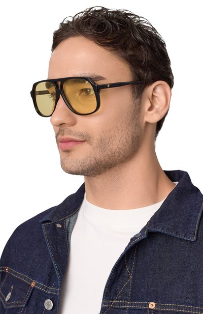 Женские солнцезащитные очки VINTAGE FRAMES, арт. KING SIZE BLACK/YELL0W