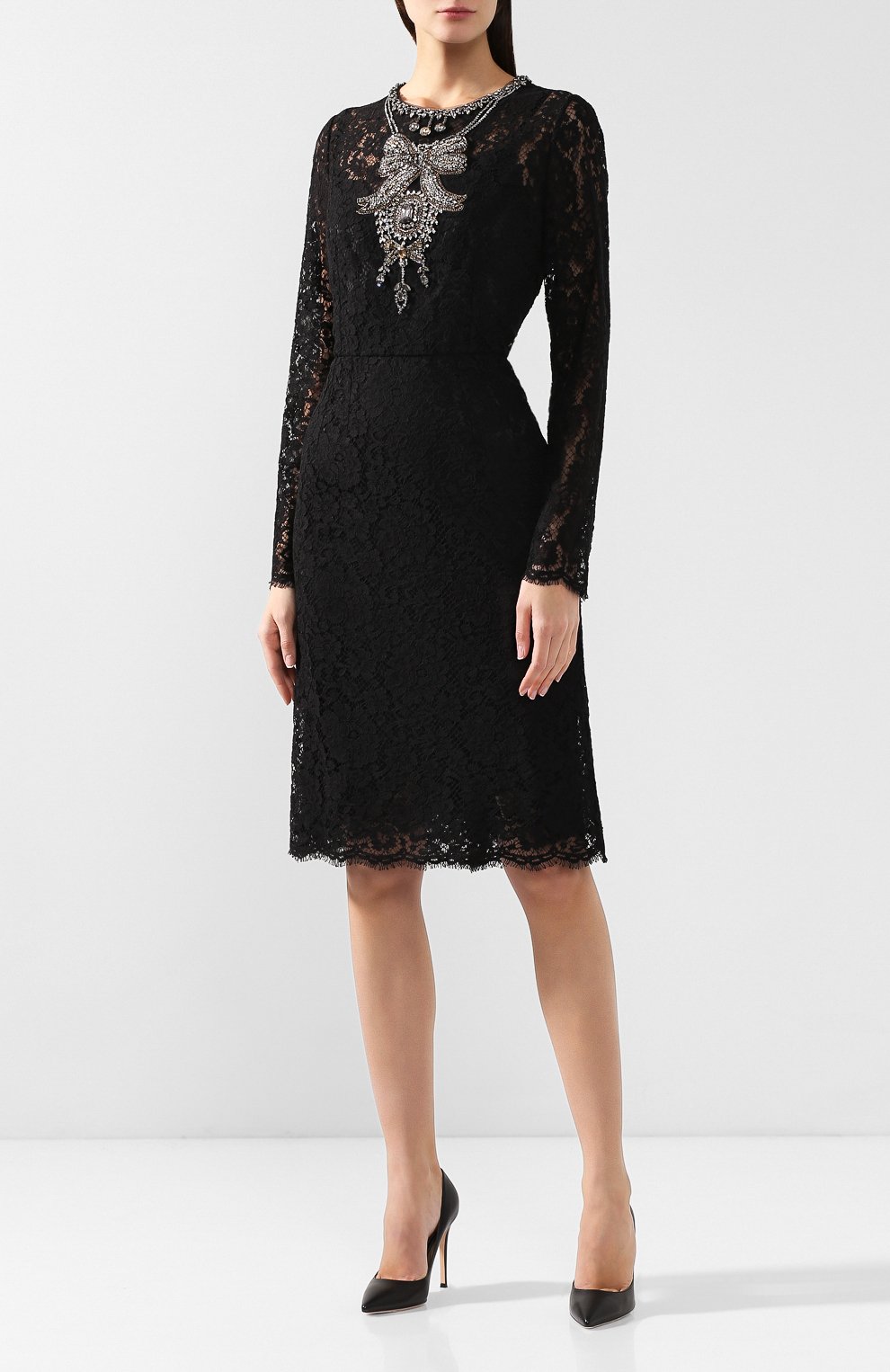 Кружевное платье DOLCE & GABBANA, арт. F6C5YZ/HLMCK, фото 3