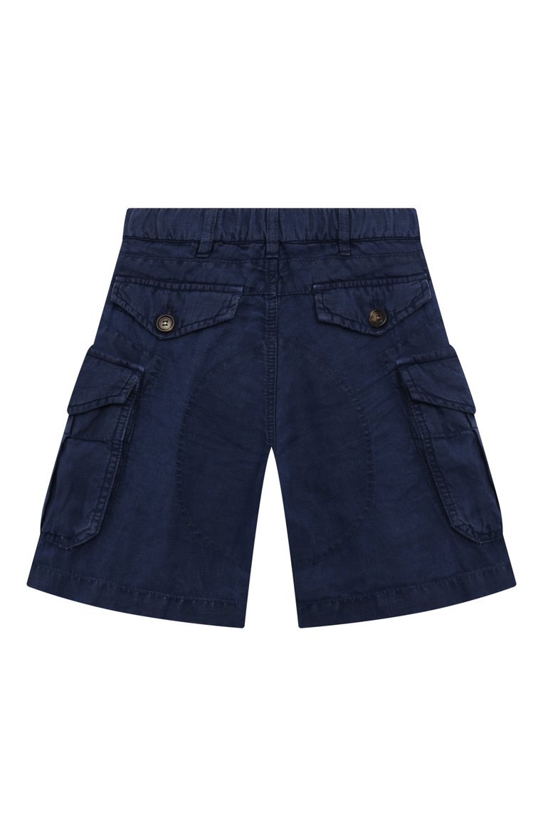 Льняные шорты-карго BRUNELLO CUCINELLI, арт. B243DP900A, фото 2