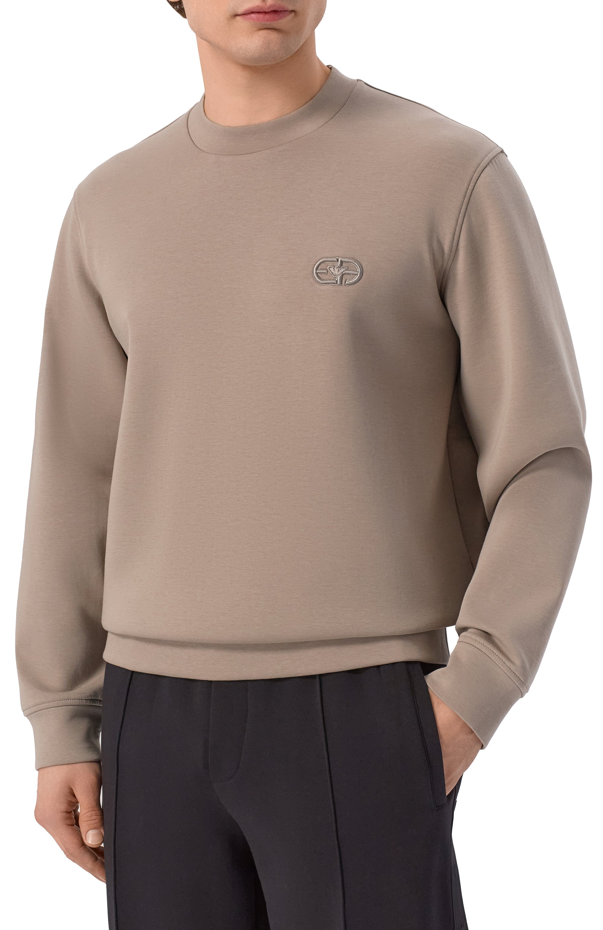 Хлопковый свитшот EMPORIO ARMANI, арт. EM004540/AF10013, фото 3