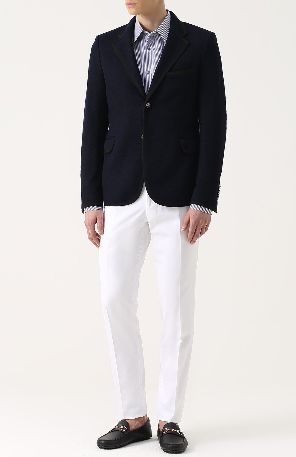 Хлопковый приталенный блейзер GUCCI, арт. 456337/Z4786, фото 2