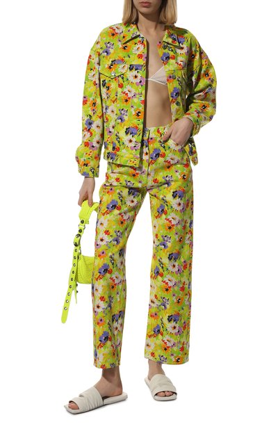 Джинсовая куртка MSGM салатового цвета по цене 53800 руб., арт. 3242MDH150 227482, фото 2 Джинсовая куртка MSGM, арт. 3242MDH150 227482, фото 2