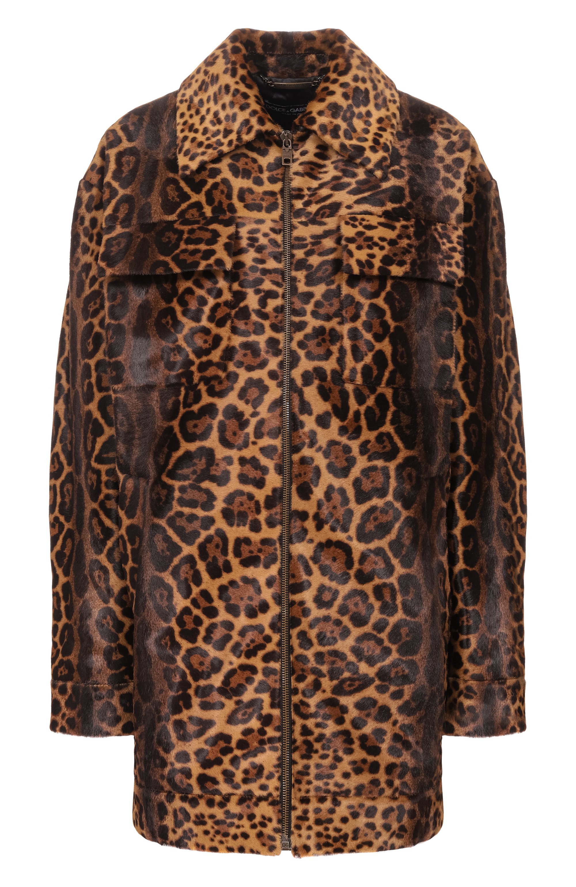 Шуба из теленка DOLCE & GABBANA леопардового цвета по цене 1995000 руб., арт. F9T44L/HULXR, фото 1 Шуба из теленка DOLCE & GABBANA, арт. F9T44L/HULXR, фото 1