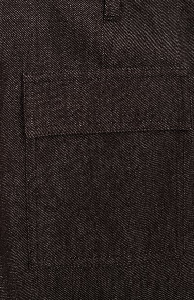 Брюки из хлопка и вискозы BRUNELLO CUCINELLI, арт. BB148P651B, фото 3