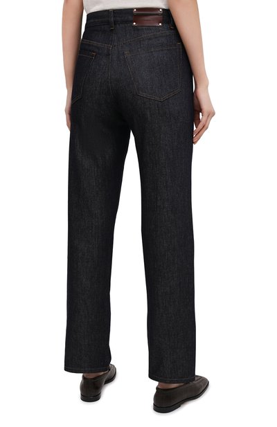 Джинсы DRIES VAN NOTEN синего цвета по цене 29100 руб., арт. 211-12413-2376, фото 4 Джинсы DRIES VAN NOTEN, арт. 211-12413-2376, фото 4