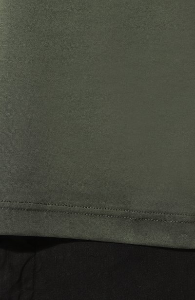 Хлопковая футболка CAPOBIANCO хаки цвета по цене 19150 руб., арт. 14M660.JS00., фото 5 Хлопковая футболка CAPOBIANCO, арт. 14M660.JS00., фото 5