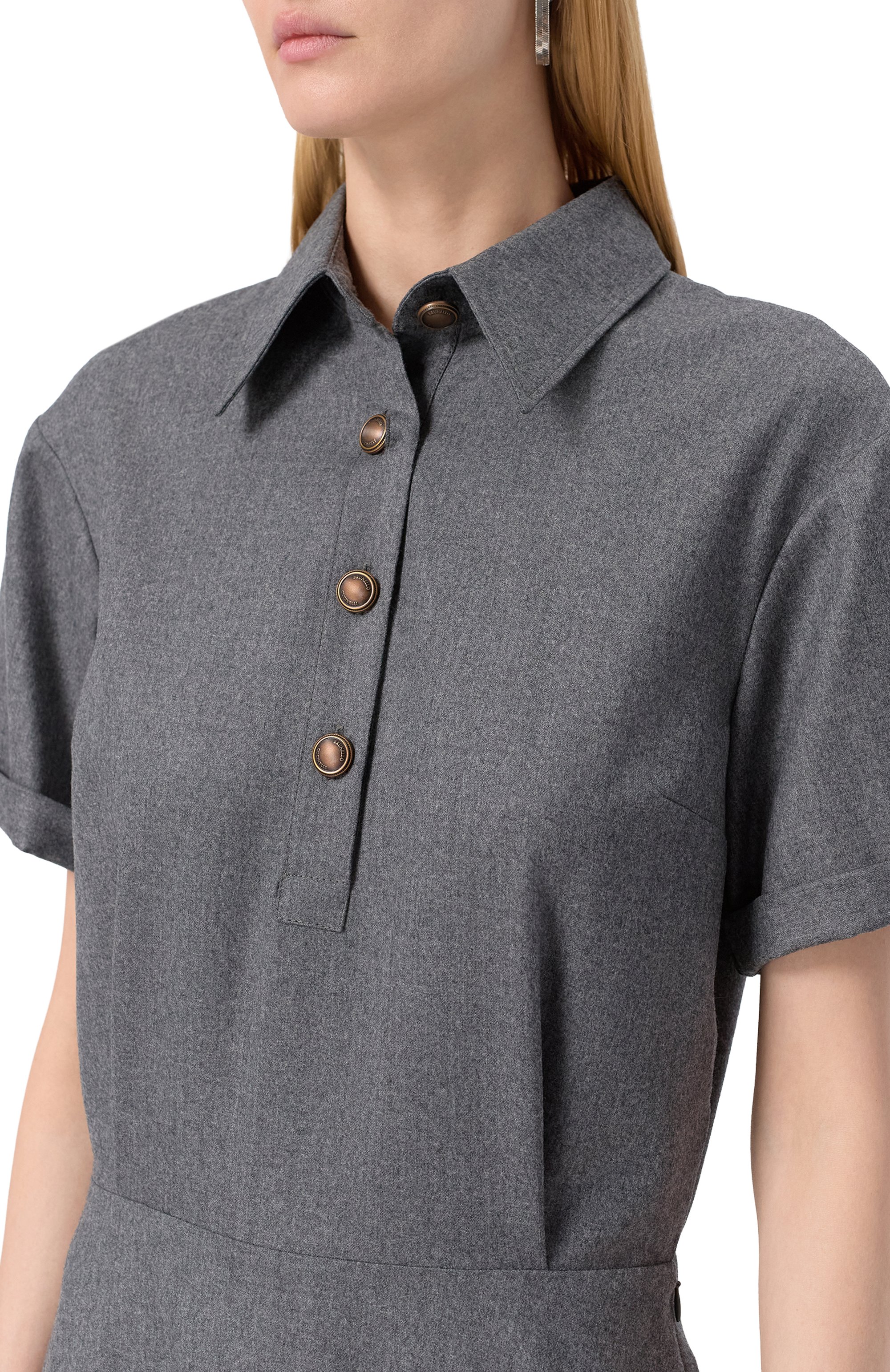 Шерстяное платье BRUNELLO CUCINELLI, арт. ME226A5416, фото 5