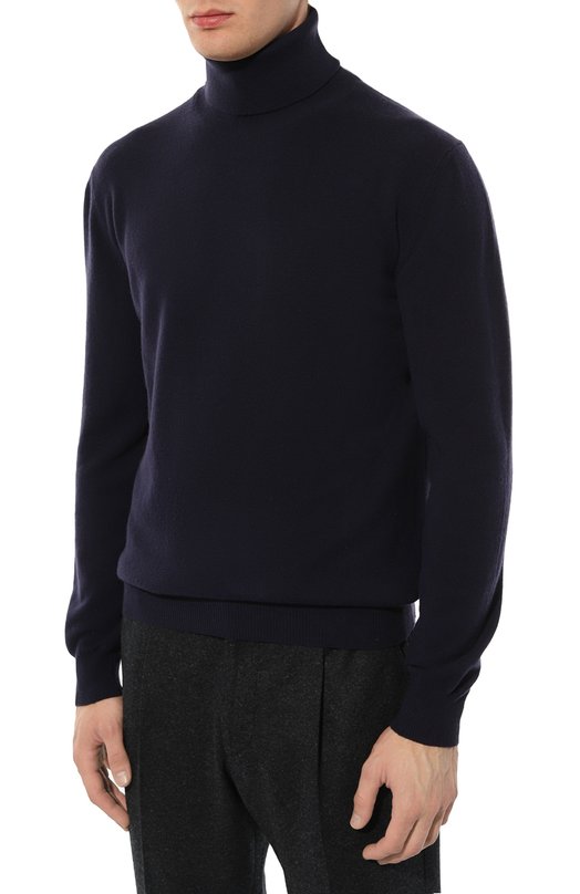 Шерстяная водолазка Kiton UK1496 Синий  UK1496 Фото 3