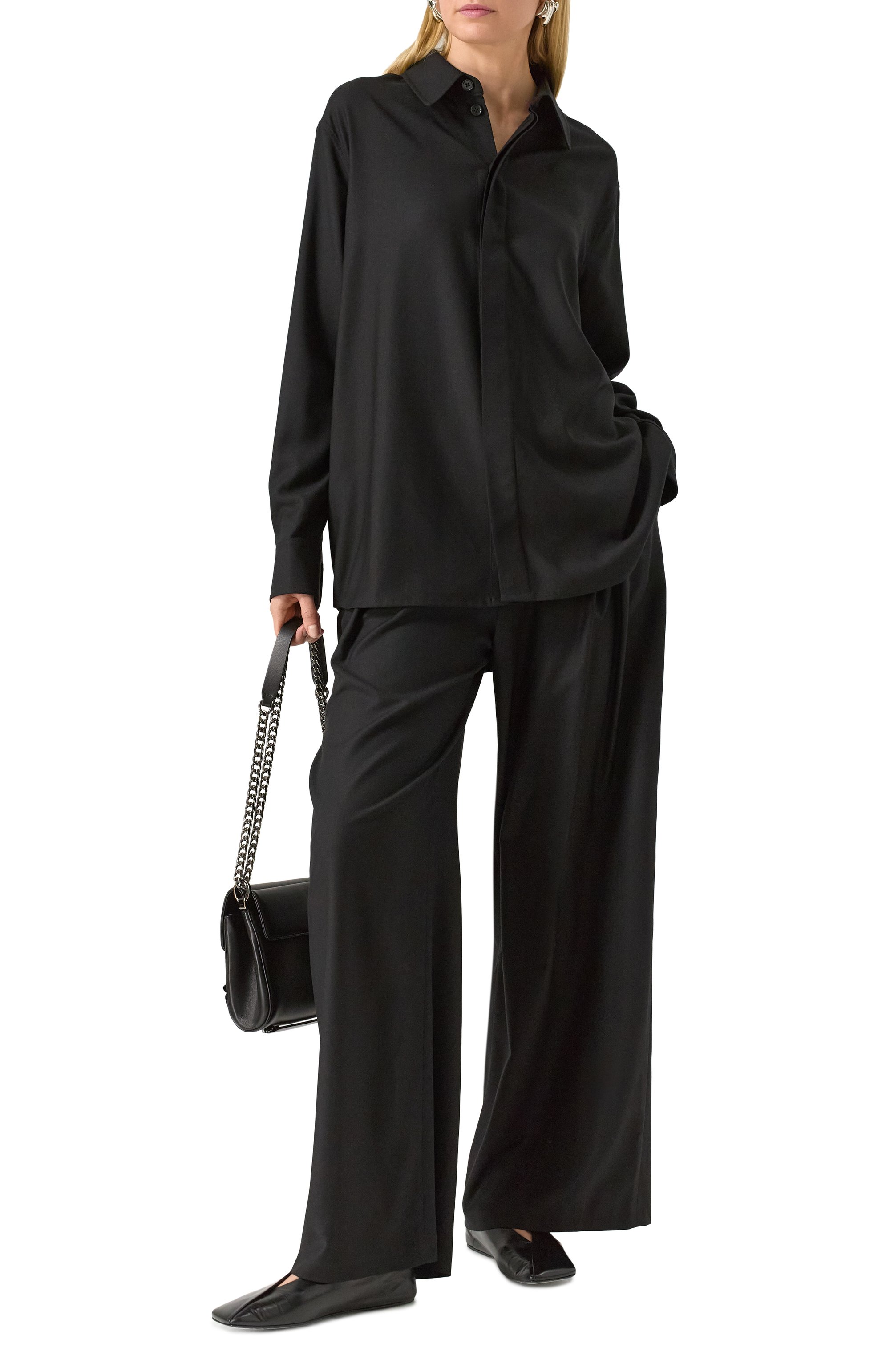 Кашемировая рубашка MVST черного цвета по цене 297000 руб., арт. TXBGM-Y217-2/LC1596, фото 2 Кашемировая рубашка MVST, арт. TXBGM-Y217-2/LC1596, фото 2