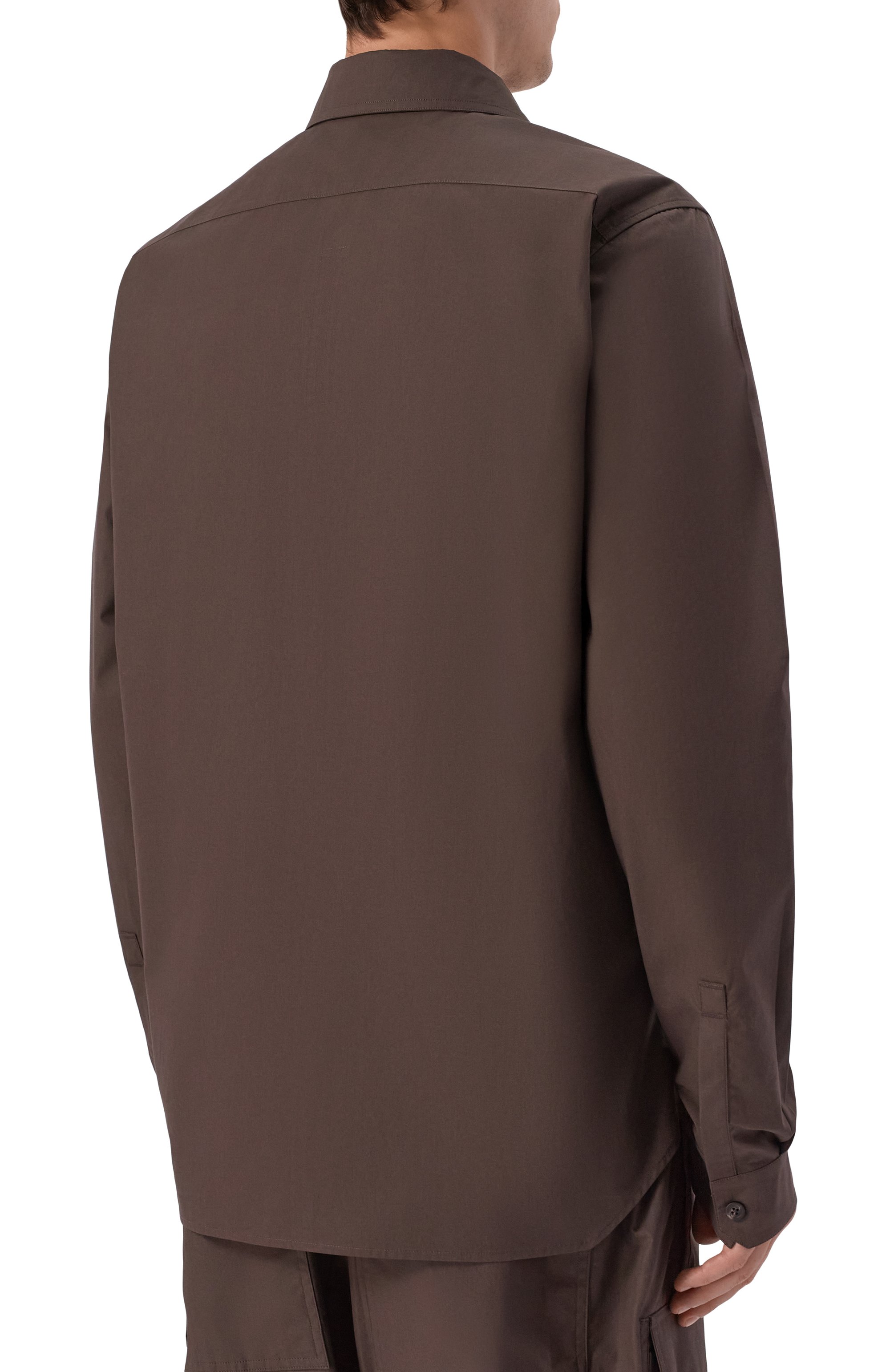 Хлопковая рубашка RICK OWENS, арт. RU01F2291/P, фото 4